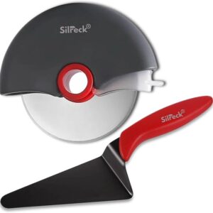 Pizza Cutter Wheel and Pizza Server Set Effortless Slicing